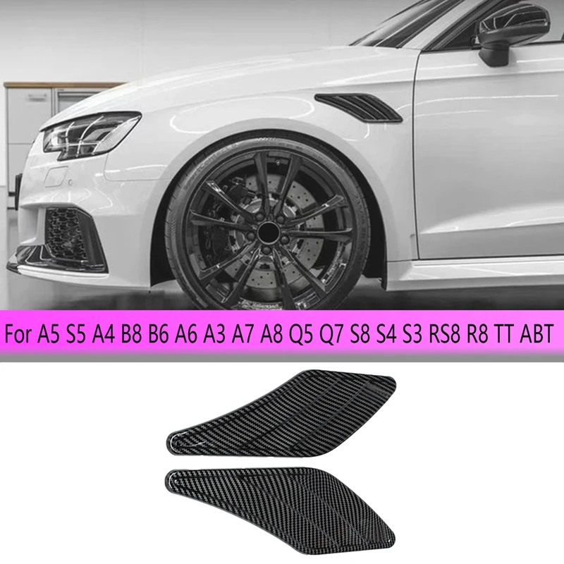 

Side Fenders Side Shark Gills Sticker For A5 S5 A4 B8 B6 A6 A3 A7 A8 Q5 Q7 S8 S4 S3 RS8 R8 TT ABT