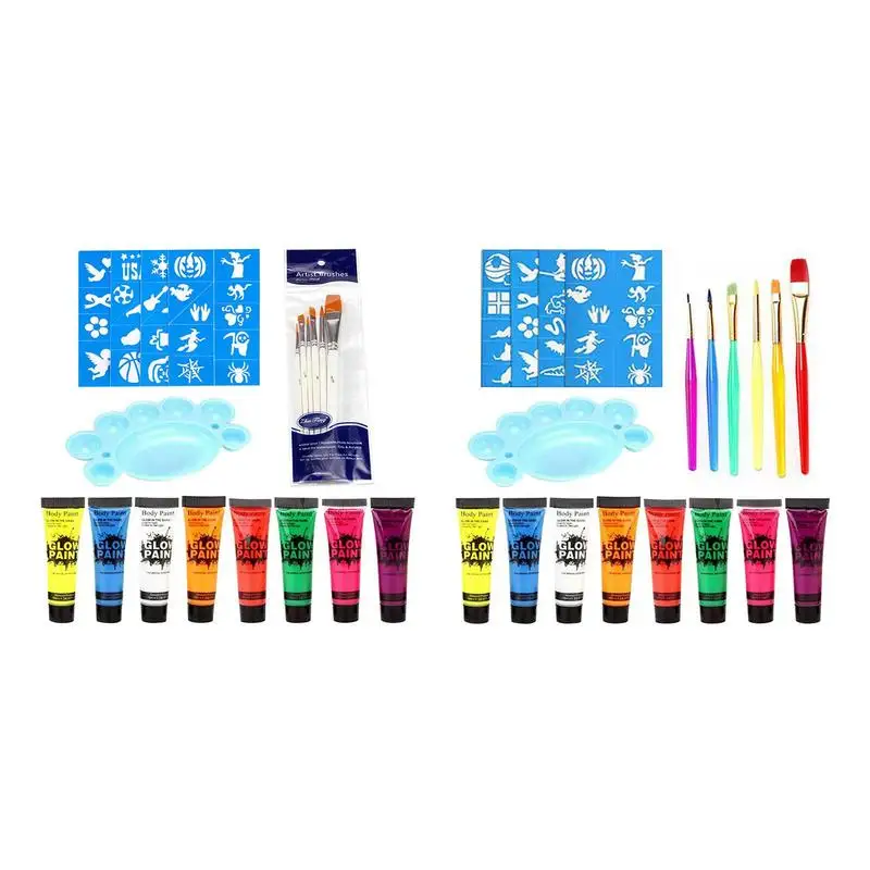 

Body And Face Paint Art Luminescent Face Cream Set 8 Colors Face Paint And Body Paint Set Artist Fancy Adult Painting For Kids