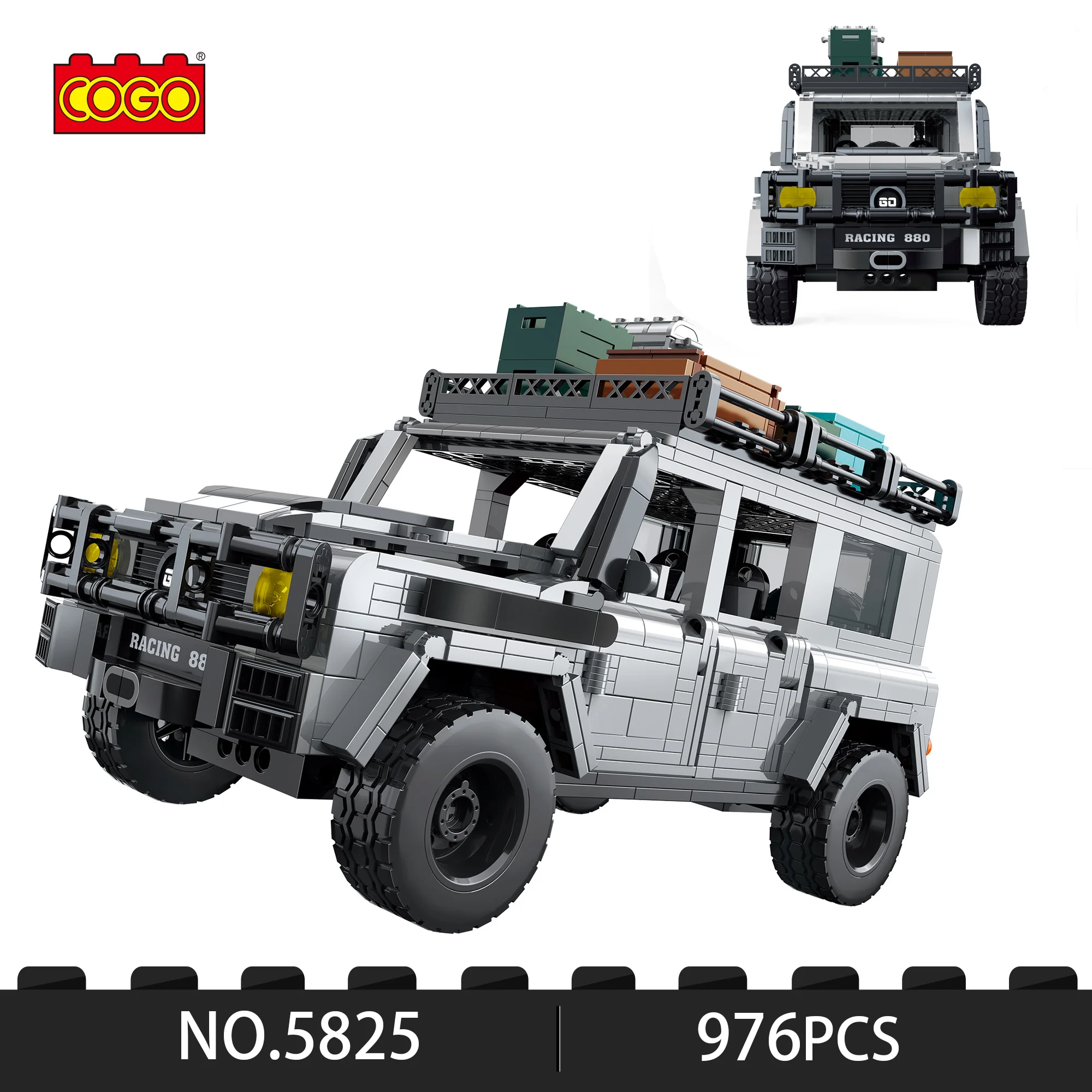 COGO Raptor внедорожник пикап строительные блоки-автомобиль сборка Кирпичи игрушки