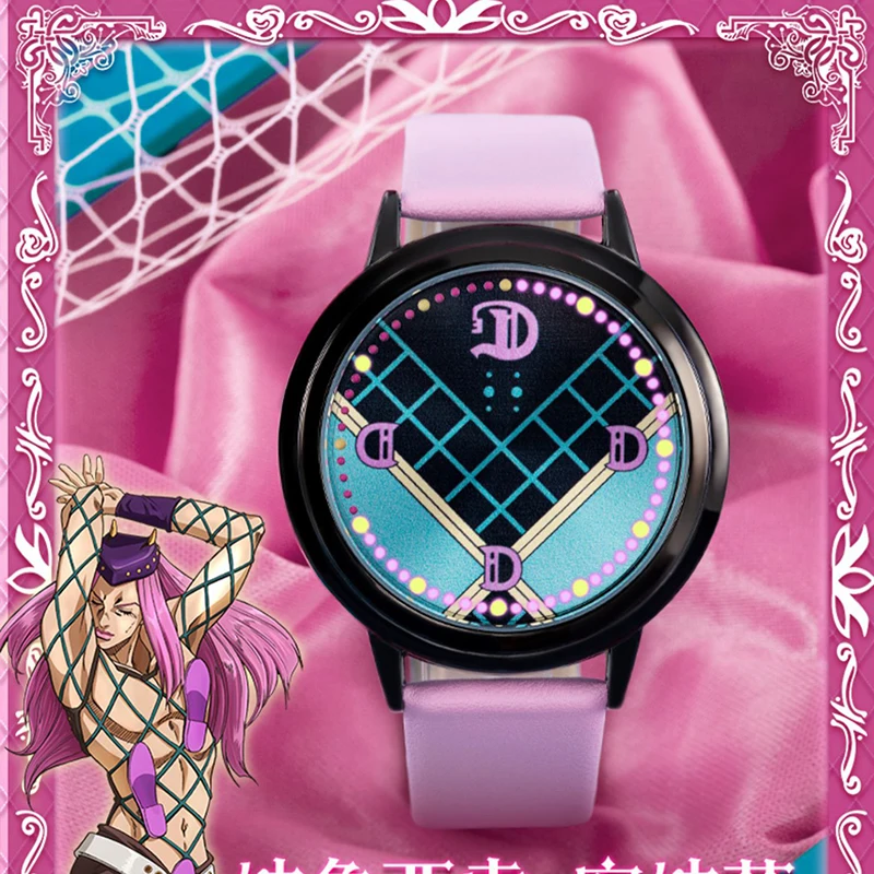 

Anime JoJo's Bizarre Adventure Narciso Anasui Cosplay Waterproof LED Electronic Watch Student Wrist Watch Fashion Watches Gift