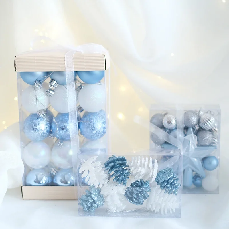 Рождественские украшения 3 см 5 подвеска в виде голубого рождественского шара