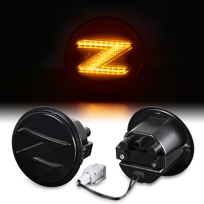 

2X Led Dynamic Side Marker Light Turn Signal Sequential Blinker Accessories For Nissan 370Z Coupe Nismo Roadster Z34 2009-2020