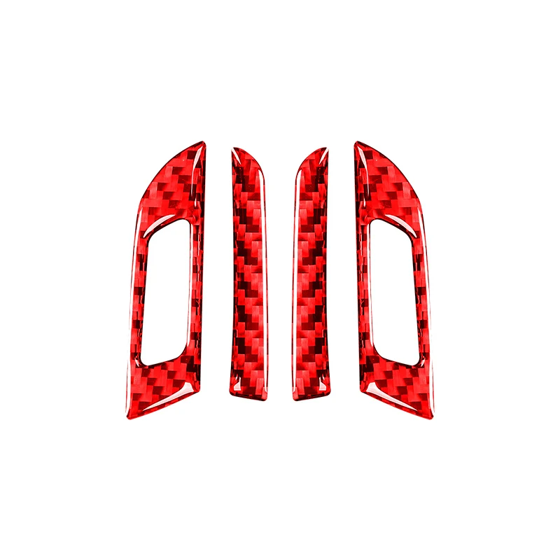 

Аксессуары для BMW 3 серии F30 2013-2018, Приборная панель автомобиля из углеродного волокна, двусторонняя Регулировка выходного воздуха, кнопка, отделка, рамка, наклейка