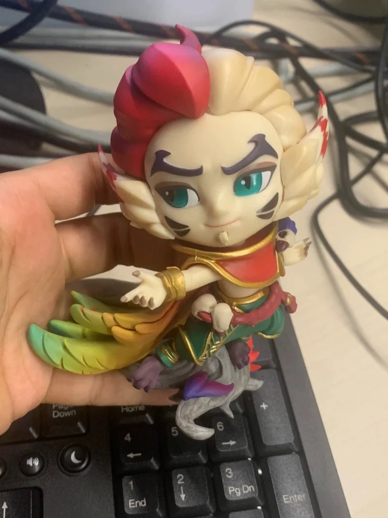Фото Официальная подлинная аниме-игровая фигурка League Of Legends Rakan And Xayah, коллекция периферийных украшений, игрушки для детских подарков №2