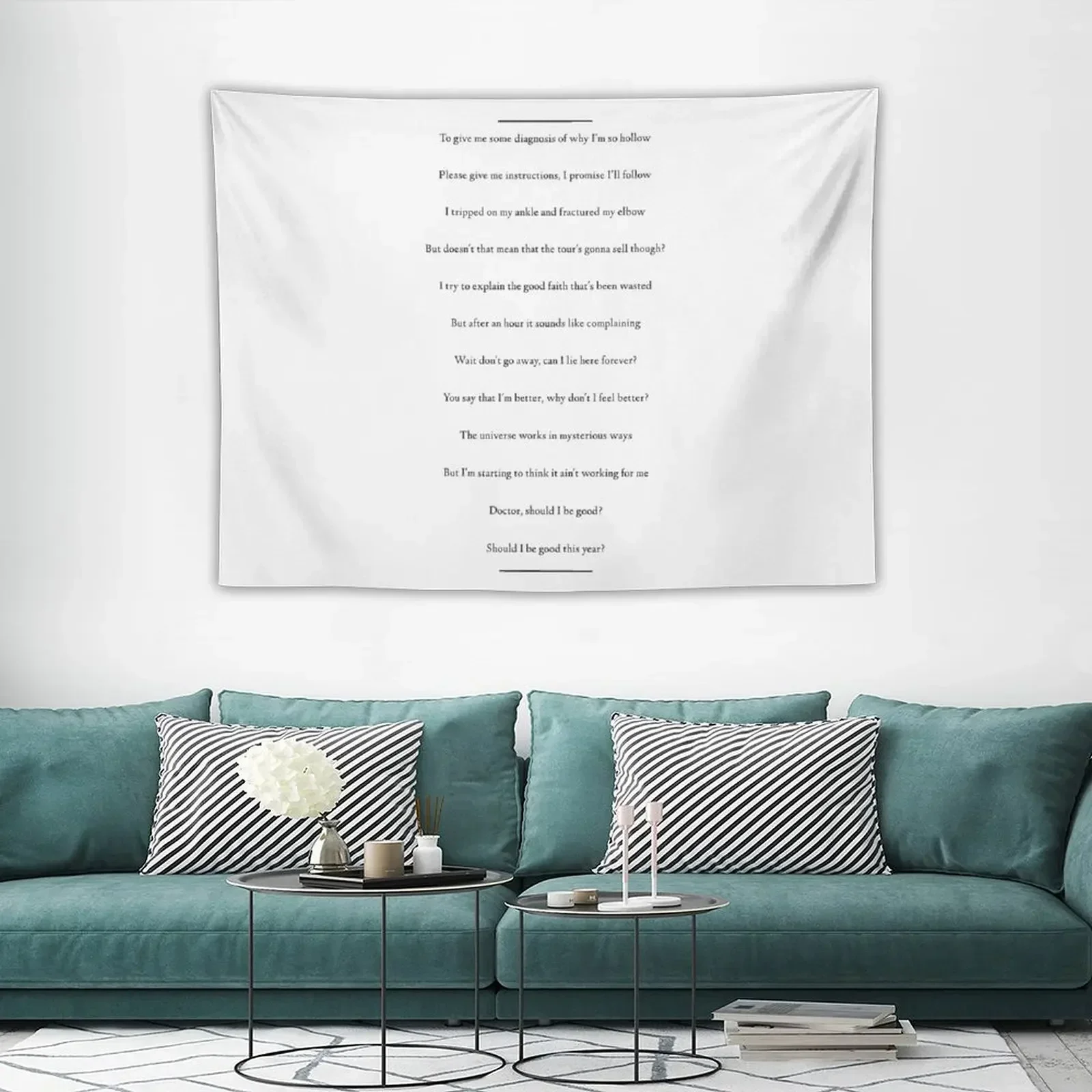 Карма другая (черный логотип) гобелен украшение для гостиной искусственный