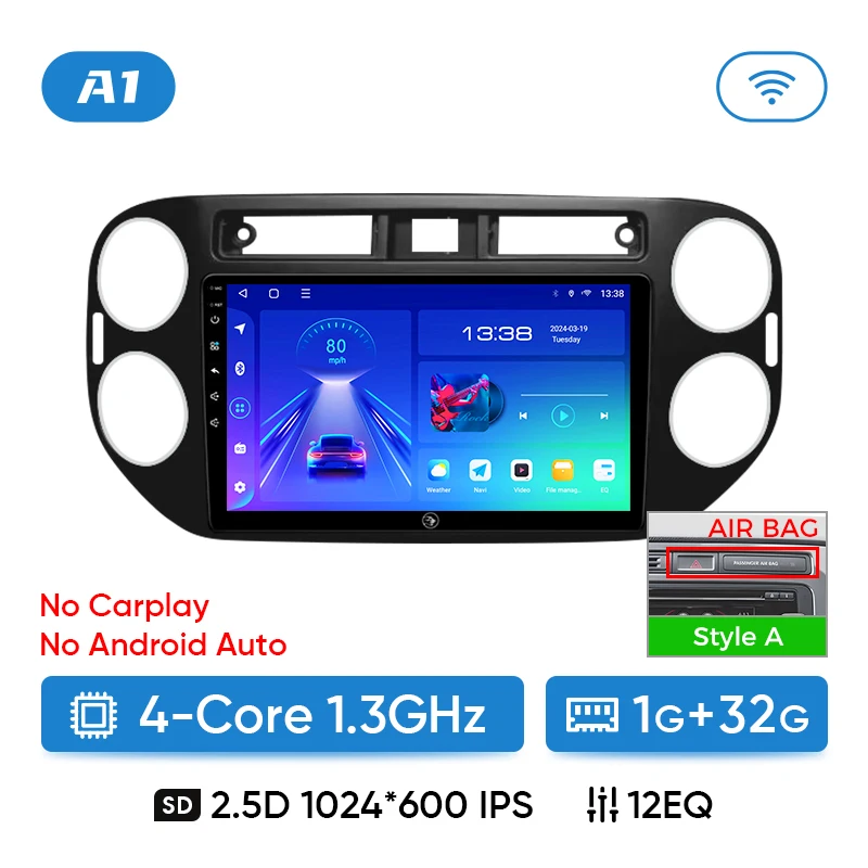 

Автомобильный радиоприемник Ainavi для Volkswagen VW Tiguan 2006 2010 2016, Golf Plus, беспроводной Carplay, Android, автомобильный стерео мультимедийный плеер