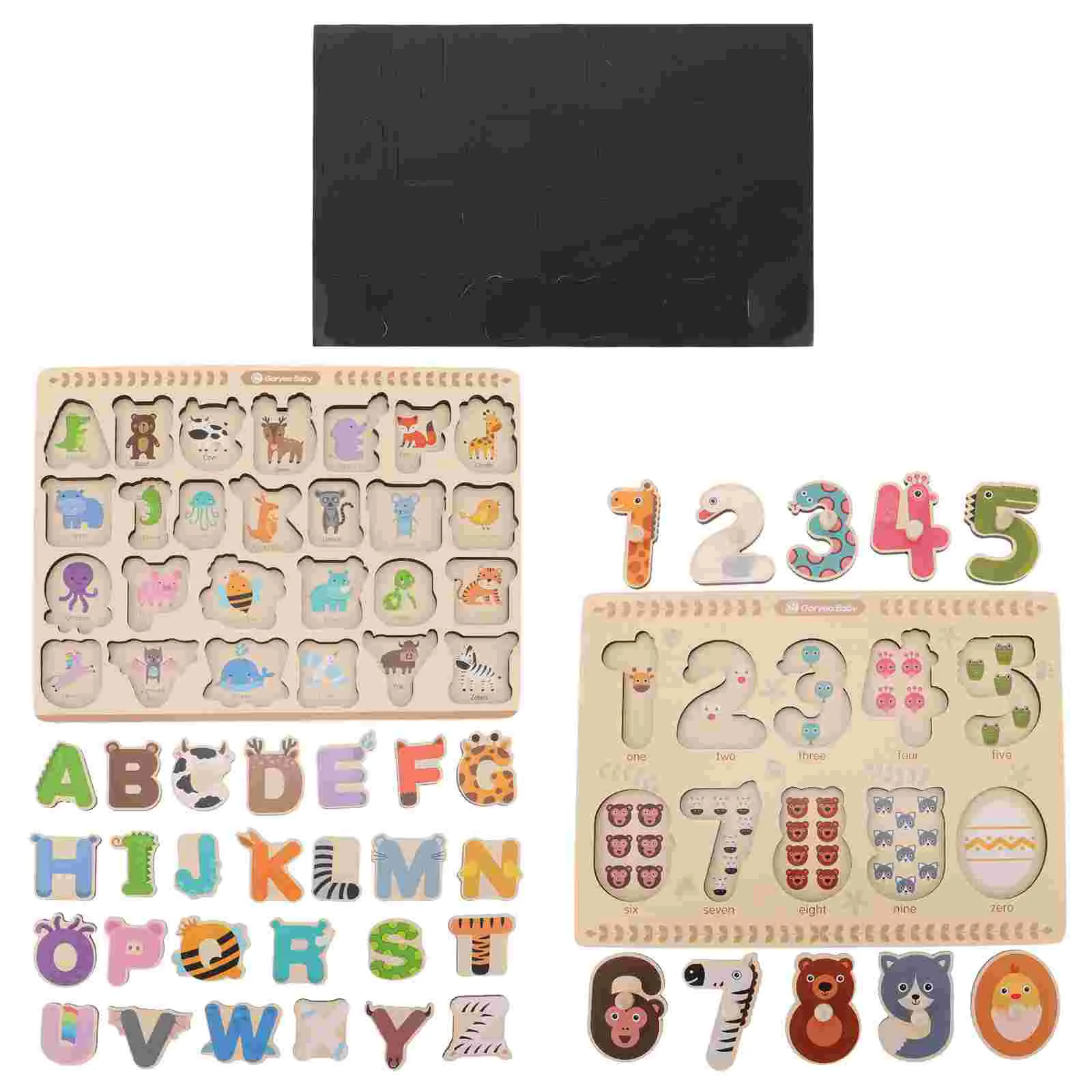 

2 Sets Interesting Fun Durable Animal Cognition Puzzle for Children Kids