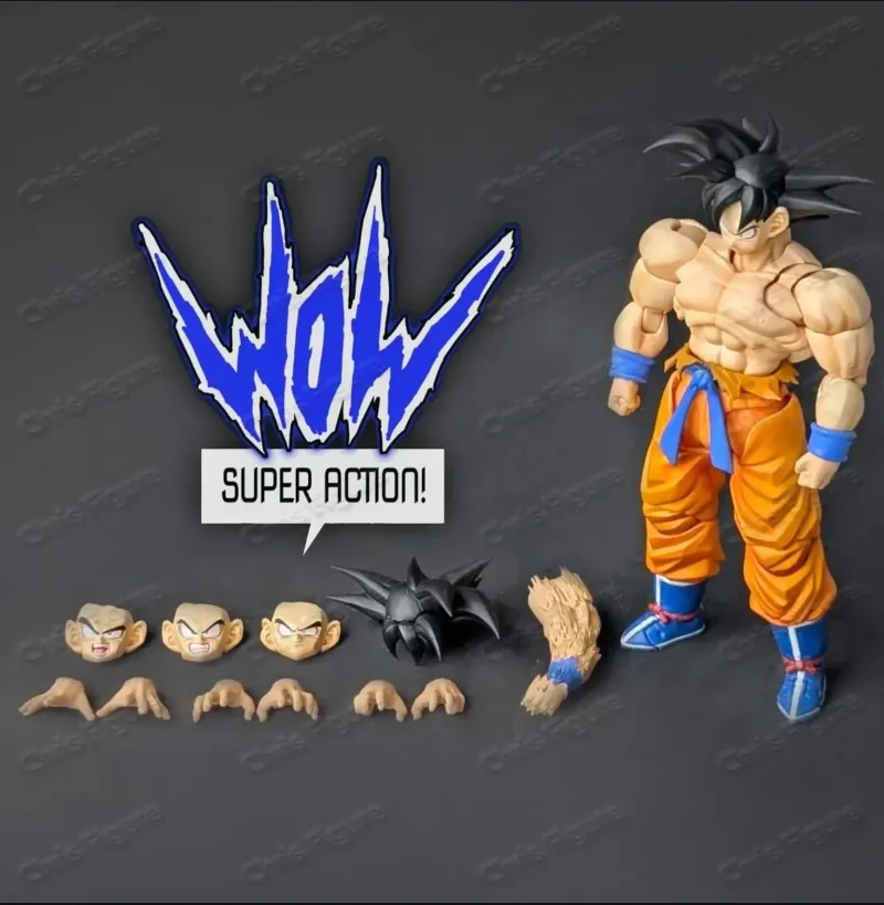 Фото Новинка! Горячая распродажа! Супер-фигурка для коллекционирования Dragon Ball Kaiouken Son Goku в масштабе 1/12, модель аниме-персонажа, игрушка, подарок для ребенка. №2
