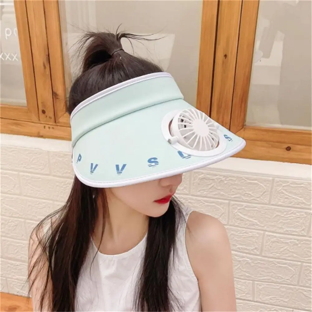 

Outdoor Sun Visor Hat With Wide Brim Adjustable Beach Cycling Empty Top Sunshade Fan Cap Sun Visor Cap Camping Traveling Hiking
