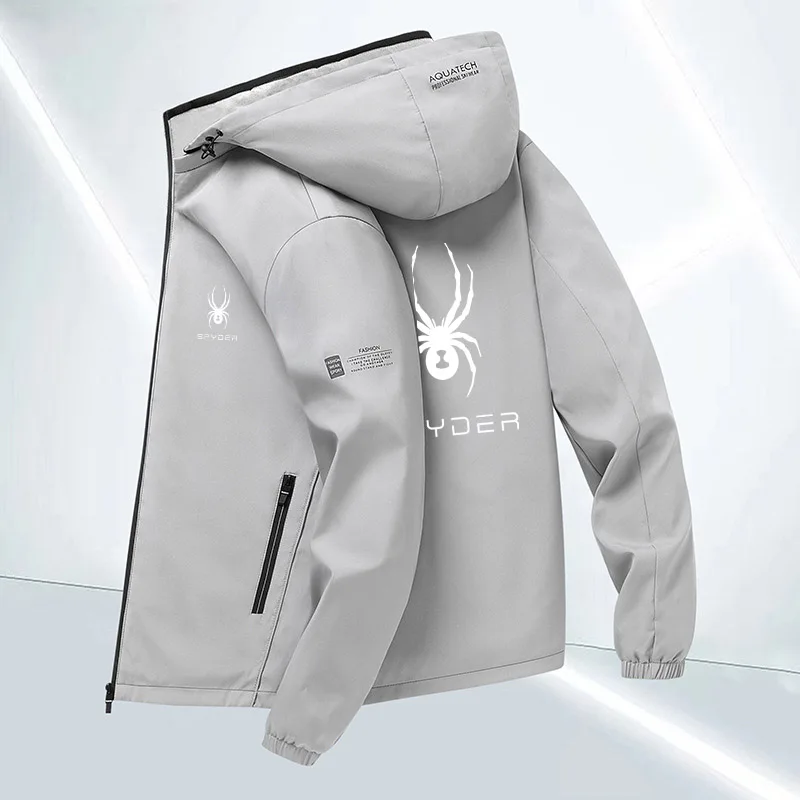 Осенняя куртка для кемпинга SPYDER 2024 высококачественная мужская уличная с принтом