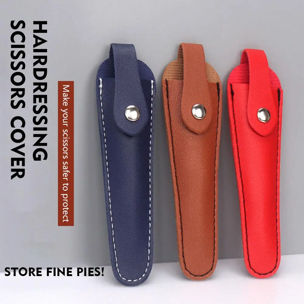 

Профессиональные Парикмахерские ножницы для стрижки волос кожаные ножницы для хранения сумки для домашних животных портативная защитная кожа искусственная кожа S9P9