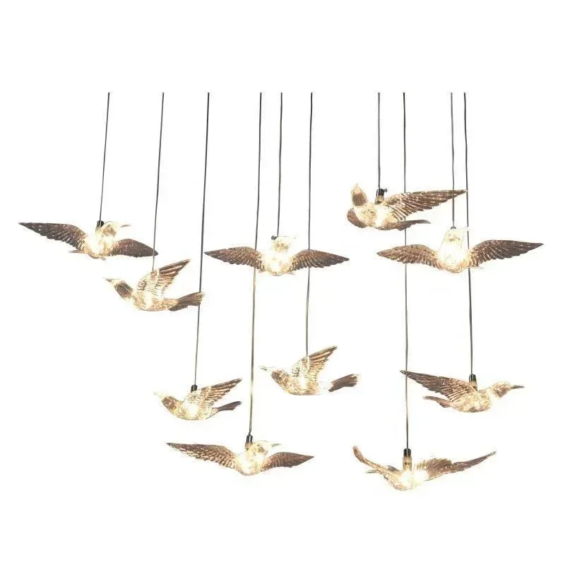 

Пластиковая прозрачная люстра птица 10 шт