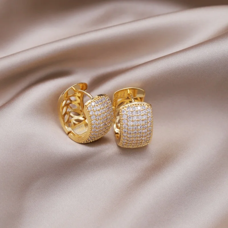 Корейские новые дизайнерские модные ювелирные изделия 14 к позолоченные