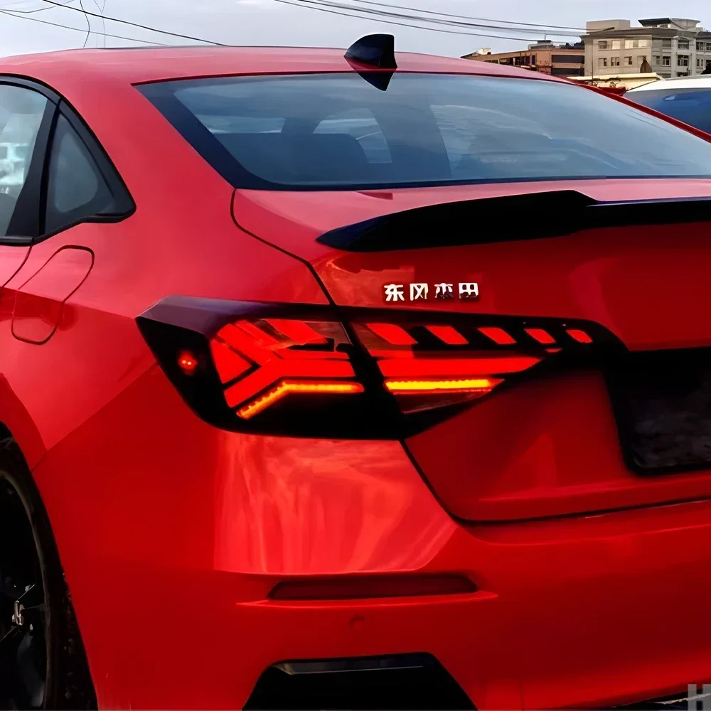 Фото Модифицированные автомобильные задние фонари в сборе для Civic XI 11th 2022-2023, светодиодные автоматические задние фонари, обновленный динамический мигающий сигнальный светильник, аксессуар №2