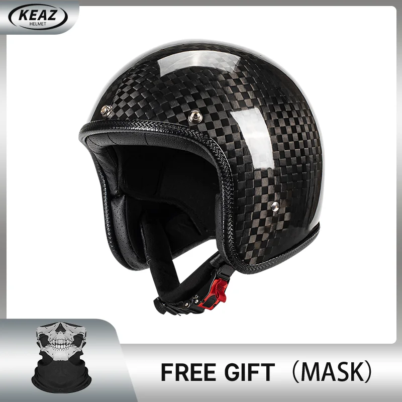 Новинка яркий и матовый черный супер легкий винтажный шлем из углеродного