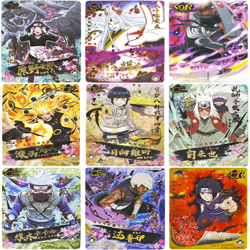 

Naruto Ootutuki Kaguya Uzumaki Hyuga Hinata Haruno Sakura Namikaze Minato Uchiha Itachi table games Anime game collection card
