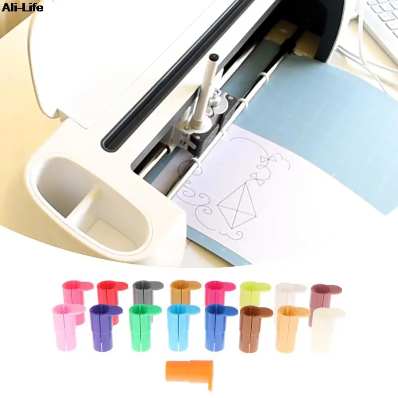 

3/6/9/17pcs Pen Adapter Holder Cutting Machine Cricut Tool Accessory Cricut Pen Adapter Hand Craft Tool Supply Pencil Case Cover