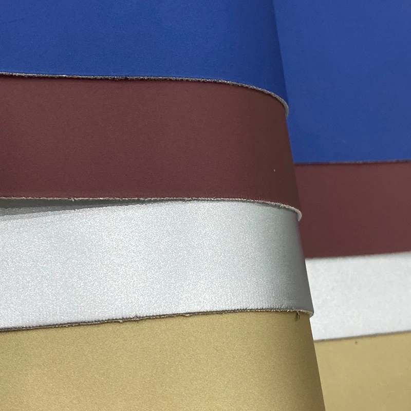 

46*135CM Solid Colors Shiny Metallic Effect Velvet Backing PU Faux Leather Fabric Sheet for Sewing/Accessories/Decoration