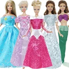 Мода 5 шт.лот сказочное платье свадебное платье наряд принцессы Косплей Одежда для куклы Барби аксессуары Детская игрушка сделай сам