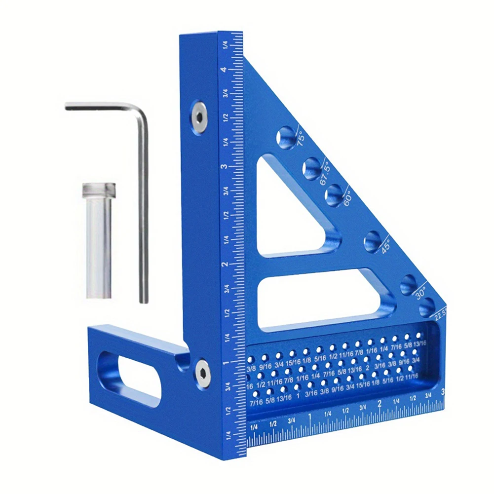 Деревообработка треугольная линейка алюминиевый сплав квадратный транспортир