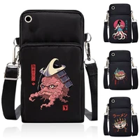 shoulder mobile cell phone bags case universal for iphonexiaomisamsunghtclg cute monster theme wrist pouch arm bag wallet