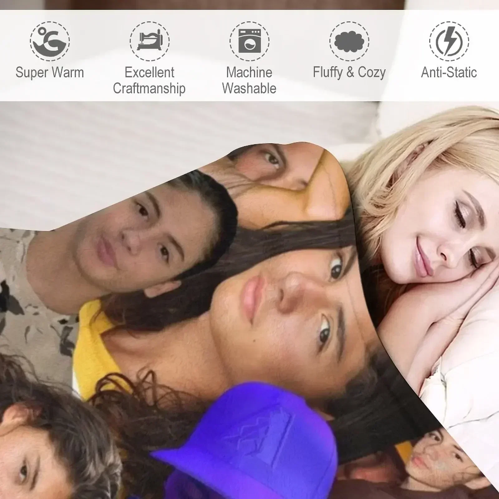 Новое бесшовное одеяло с коллажем Miguel Cazarez Mora роскошные одеяла украшения для