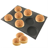 boussac brand american hamburger molded silicone inflatable model round bread mat household type