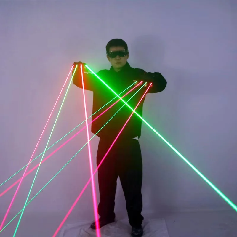 

Лазерные перчатки JAEOOGY, красные и зелёные, 2 шт.