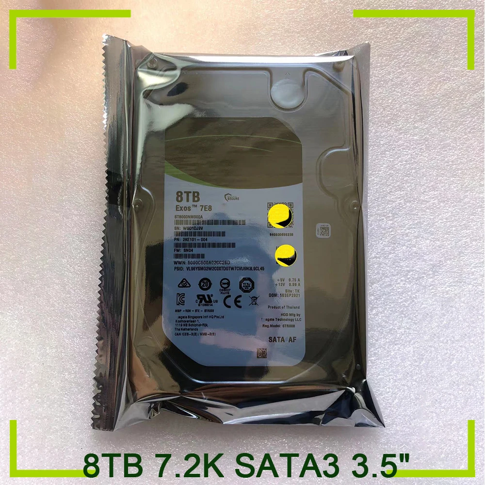 

Enterprise-class Hard Disk Monitoring Dedicated 8TB 7.2K SATA3 3.5" Hard drive ST8000NM000A