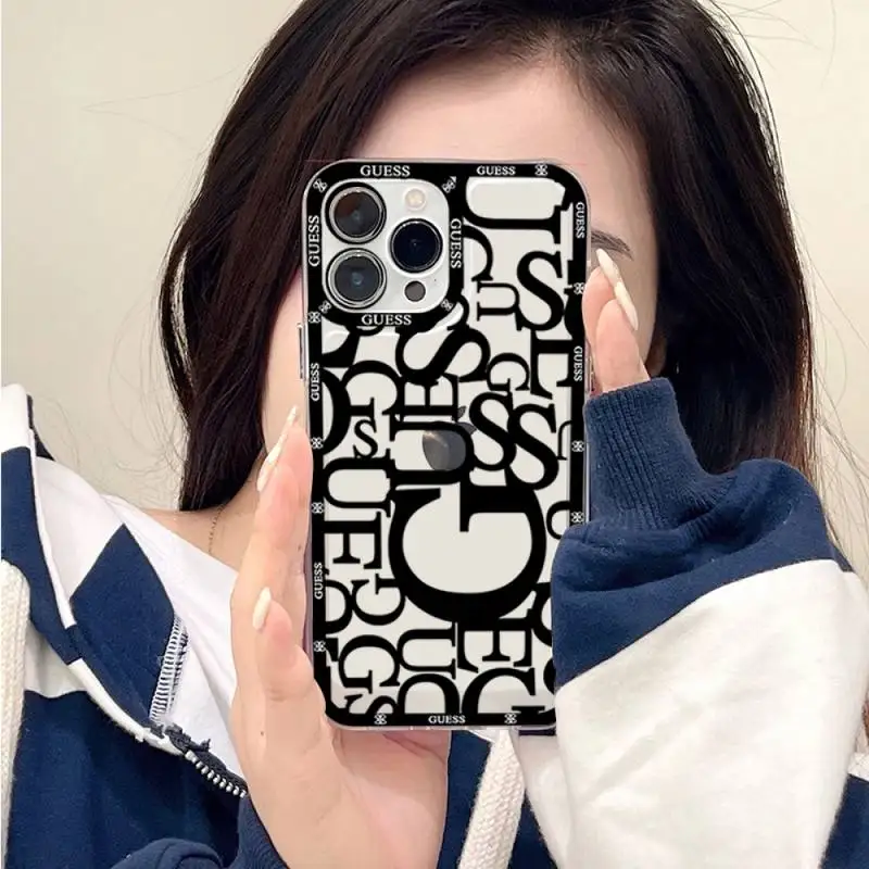 

Luxury Brand GUESS Phone Case for iPhone 11 pro max 12 pro max 13 pro max 12mini 13mini Cover