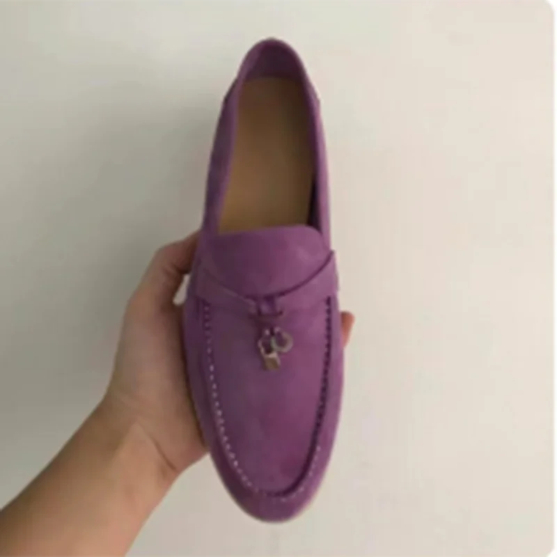 

Новинка 2023, весенне-осенние высококачественные кожаные лоферы на плоской подошве для отдыха, для лета