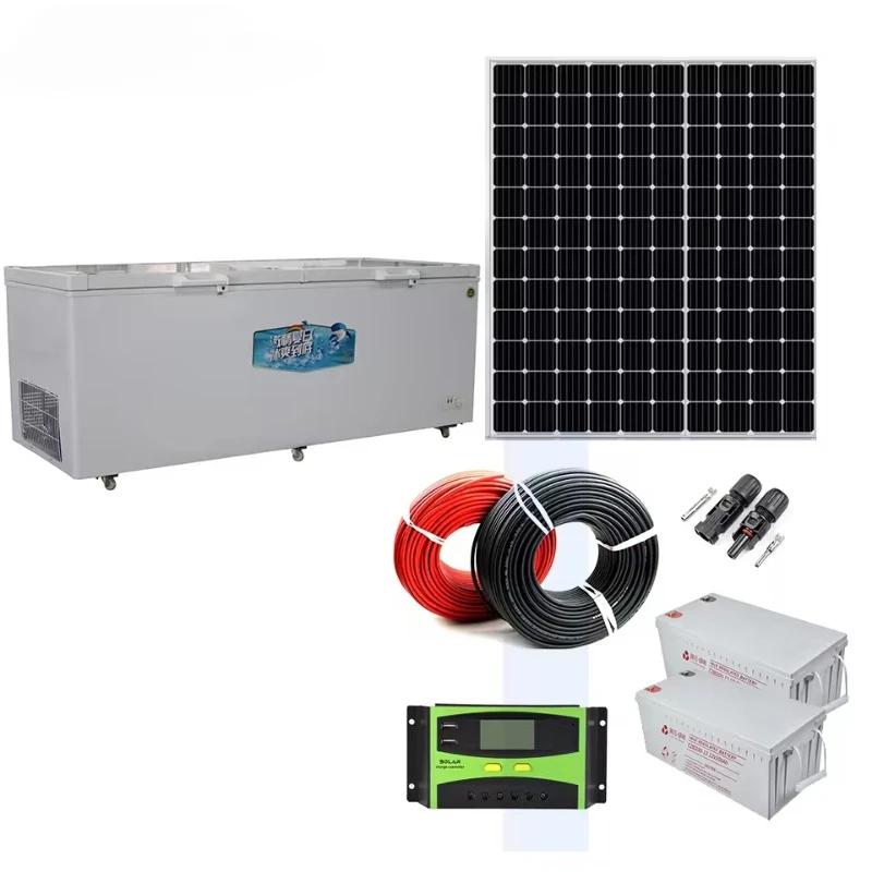 Новый дизайнерский холодильник с солнечной панелью и аккумуляторами л 12 В/24 В