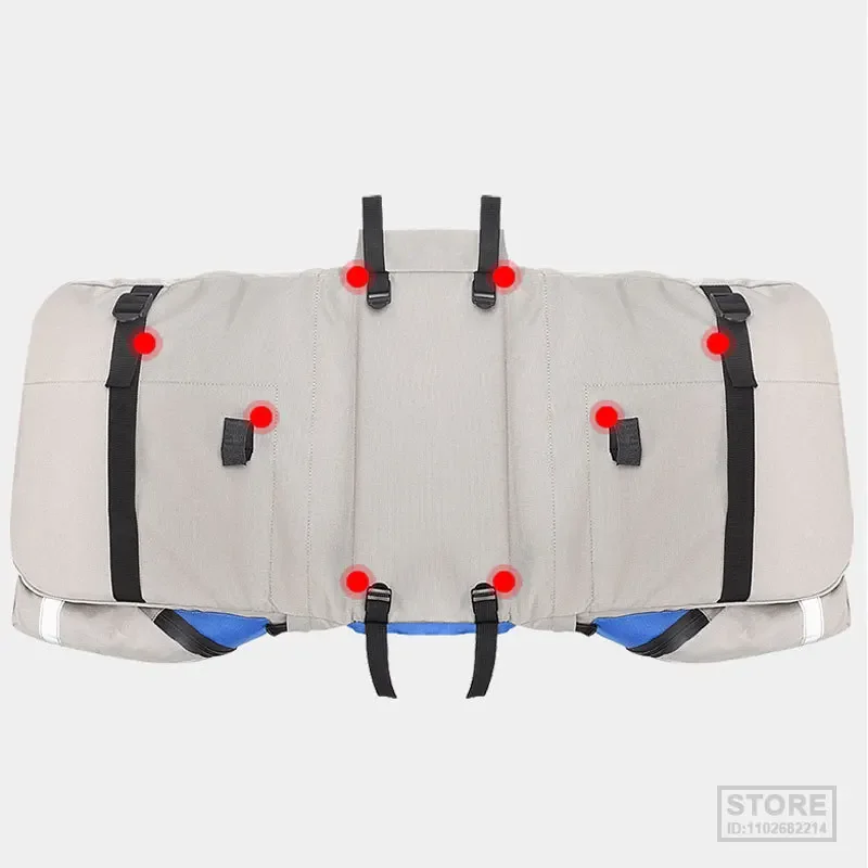 Сумка-переноска Sahoo для велосипеда 60 л с чехлом от дождя