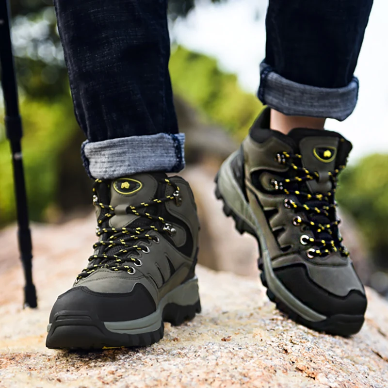 Boot Outdoor Men Hiking Boots High Top Trekking Male Shoes Rainproof Tactical Combat Winter Unisex Military Buty Robocze Meskie
