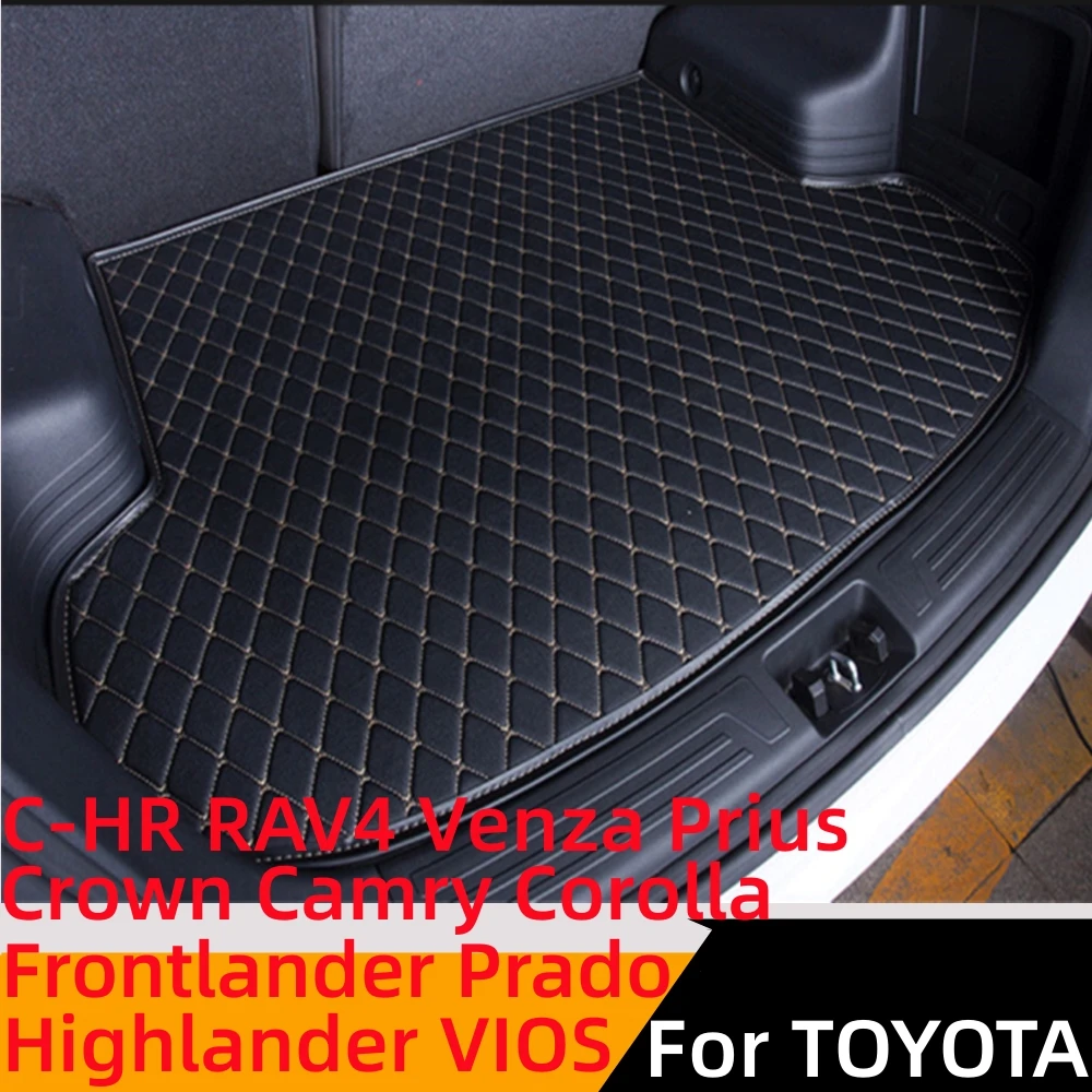 

Sinjayer Car Trunk Mat Tail Boot Luggage Pad Carpet For TOYOTA Venza C-HR Prius VIOS RAV4 Crown Camry Corolla Highlander Prado