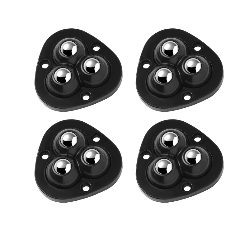 

4Pcs/Set Self Adhesive Mute Ball Universal Wheel Stainless Steel Beads Pulley Storage Box Bedside Cupboard Mobile Base Accessory