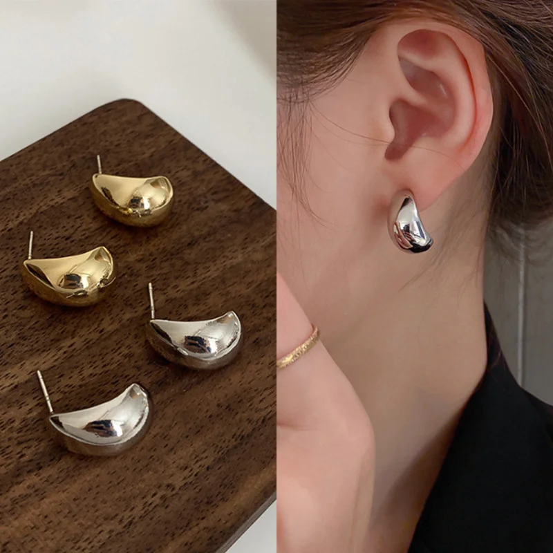 Простые серьги-гвоздики в форме гороха для женщин модные корейские серьги капли