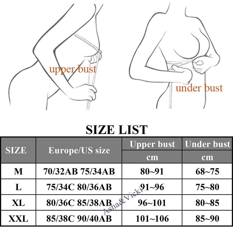Asha&Vicki Seamless No Steel Ring Latex Cup Cross Front Buckle Maintenance Underwear Women Bra Gather Up Support Correction