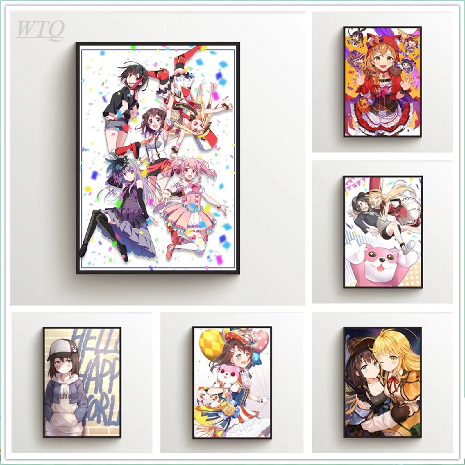 

BanG Dream! Misaki Kokoro Anime Posters Wall Poster Canvas Painting Posters and Prints Wall Art Picture Decor Home Decor