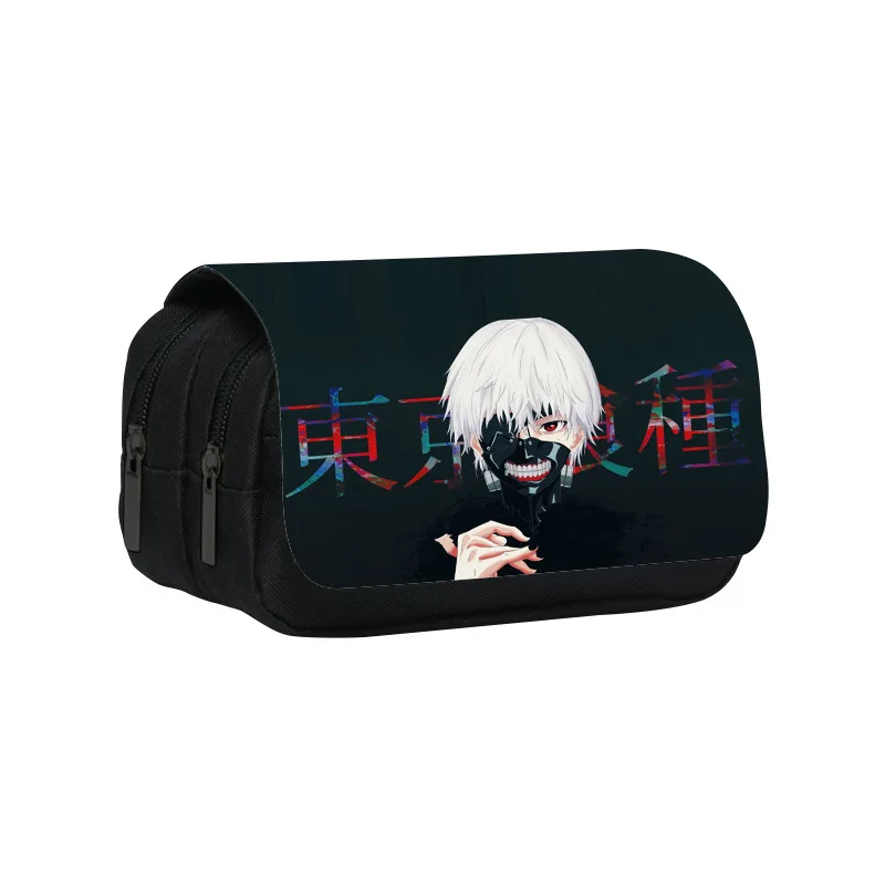 

Anime Tokyo Ghoul Pencil Cases Cartoon Pencil Bags Kaneki Ken Pencil Pouch Student Stationery School Supplies Cute High Capacity