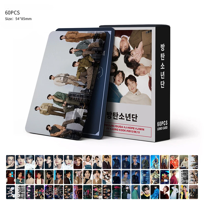 

60 шт./компл. оптовая продажа Kpop Bangtan Boys открытка для нового альбома Поклонники подарки ЛОМО карточка фото печать открыток постер картина