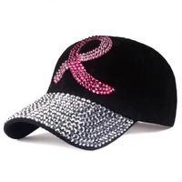 fashion bling colored ribbon baseball cap spring summer ladies travel rhinestones sequins cap casual hat female outdoor hats