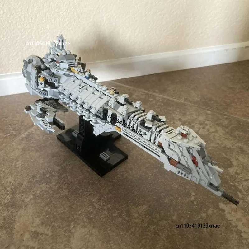 Фото Конструктор MOC: Космический линкор класса «Император» (средний размер), популярная игра, сборная модель космического корабля, рождественский подарок №2