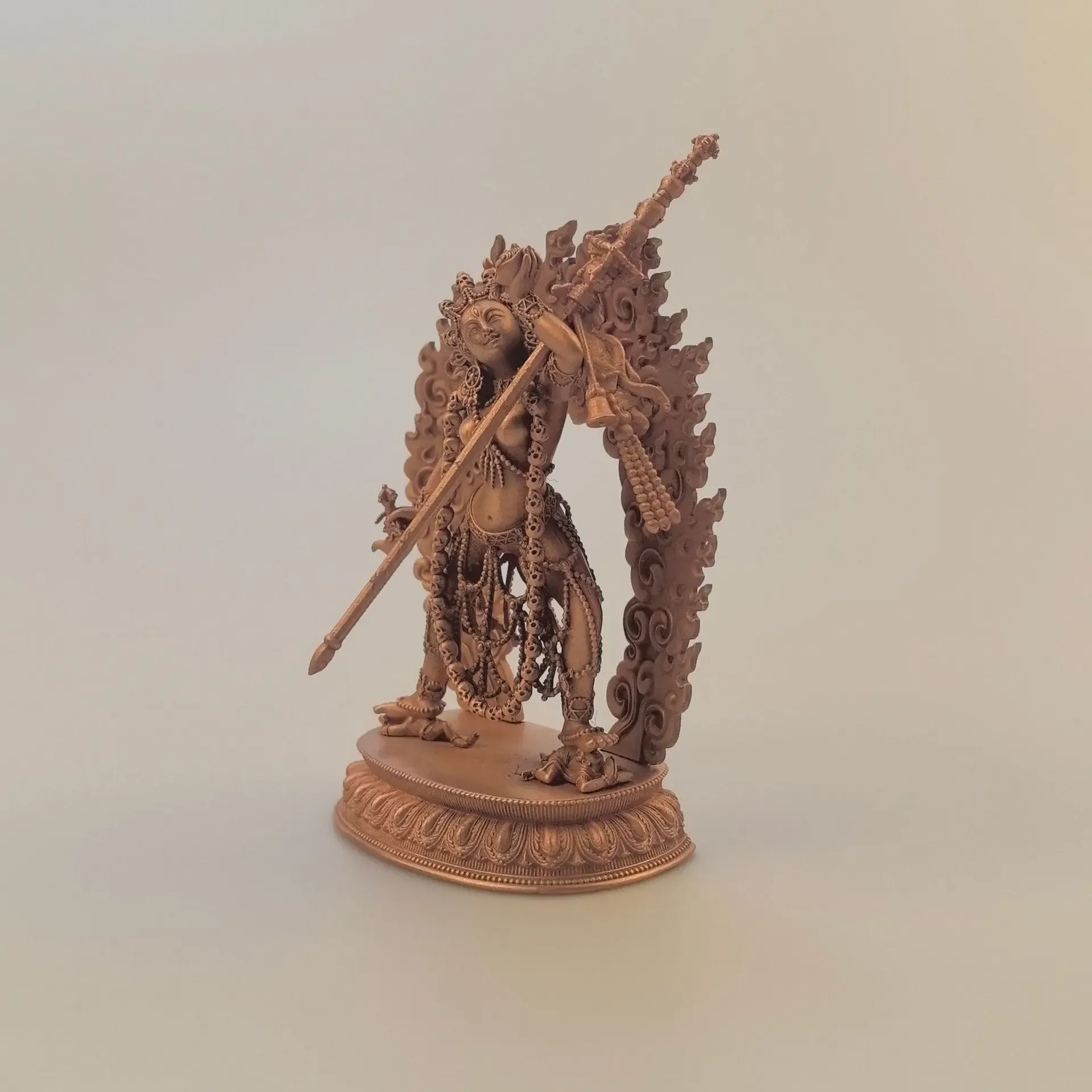 Фото Изысканная резьба по красной медь Na Lo Kama Naro Качад Статуя Будды Vajrayogini Тибетский буддизм Статуя Будды Palden Lhamo №2