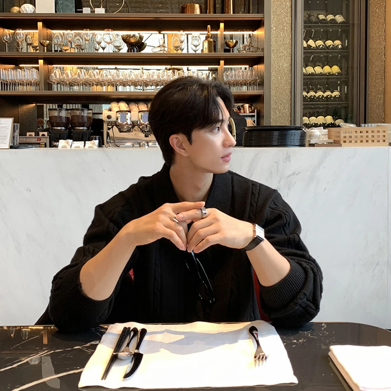 Зимний Теплый женский свитер Bishe в Корейском стиле Красивый пуловер с узором виде