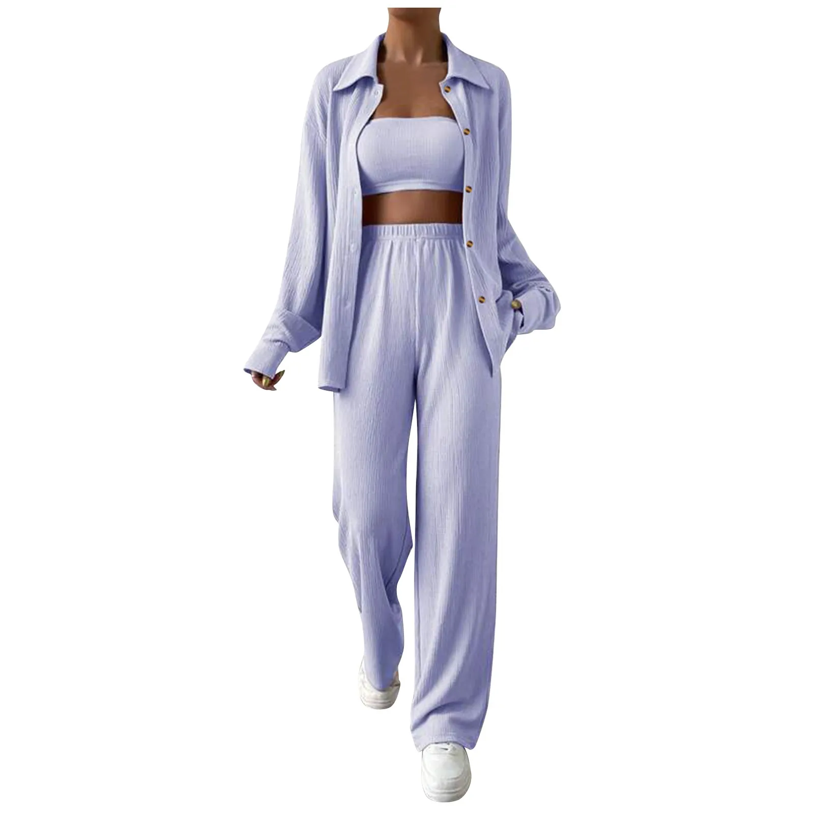 Женская атласная одежда из 2 предметов PJS для отдыха свободная рубашка с длинным