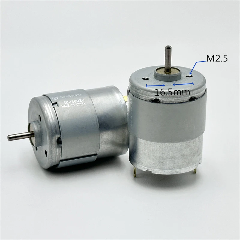 Фото Мотор Mabuchi RS-365PH-13205 Mini 365, DC 12В 18В 24В, 8250 об/мин, микроэлектродвигатель 28 мм, вал 2,3 мм, для DIY, бытовой техники, массажеров №3