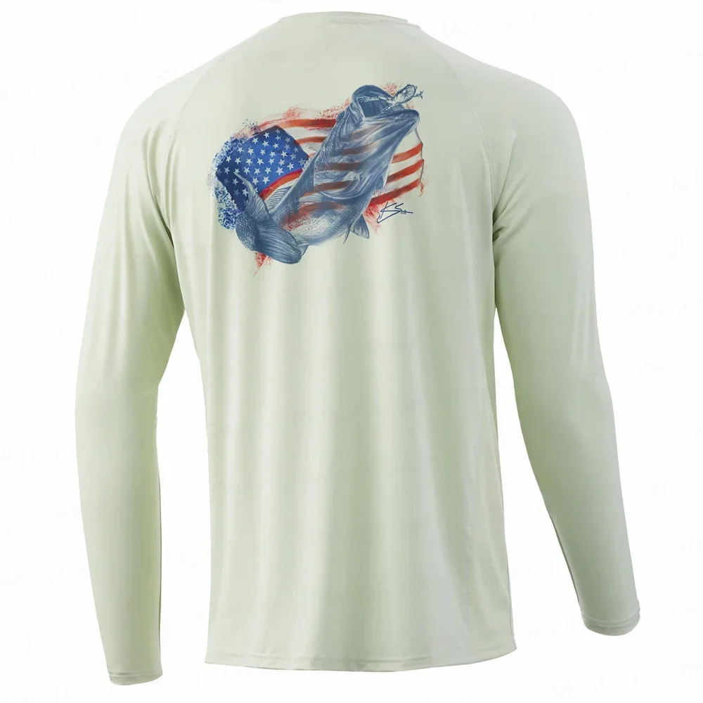 Мужская футболка для рыбалки с защитой от УФ-лучей