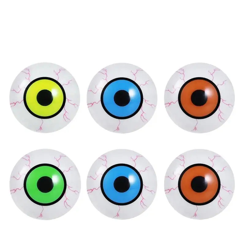 

6PCS Hollow Vibrating Glowing Plastic Eyeballs Horror Props Costume Accessories Mask for