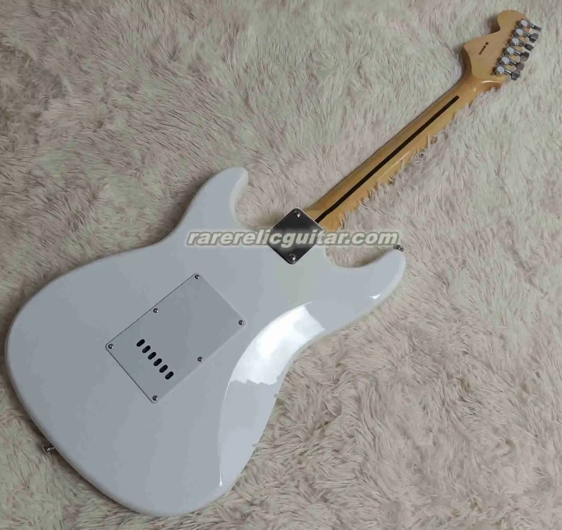 В наличии Blackmore кремовая белая электрическая гитара фестончатая доска из